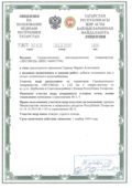 Примеры оформленных лицензий